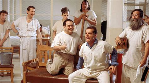  One Flew Over the Cuckoo's Nest!  A poignant tale of rebellion against authority with unforgettable performances from Jack Nicholson and Louise Fletcher